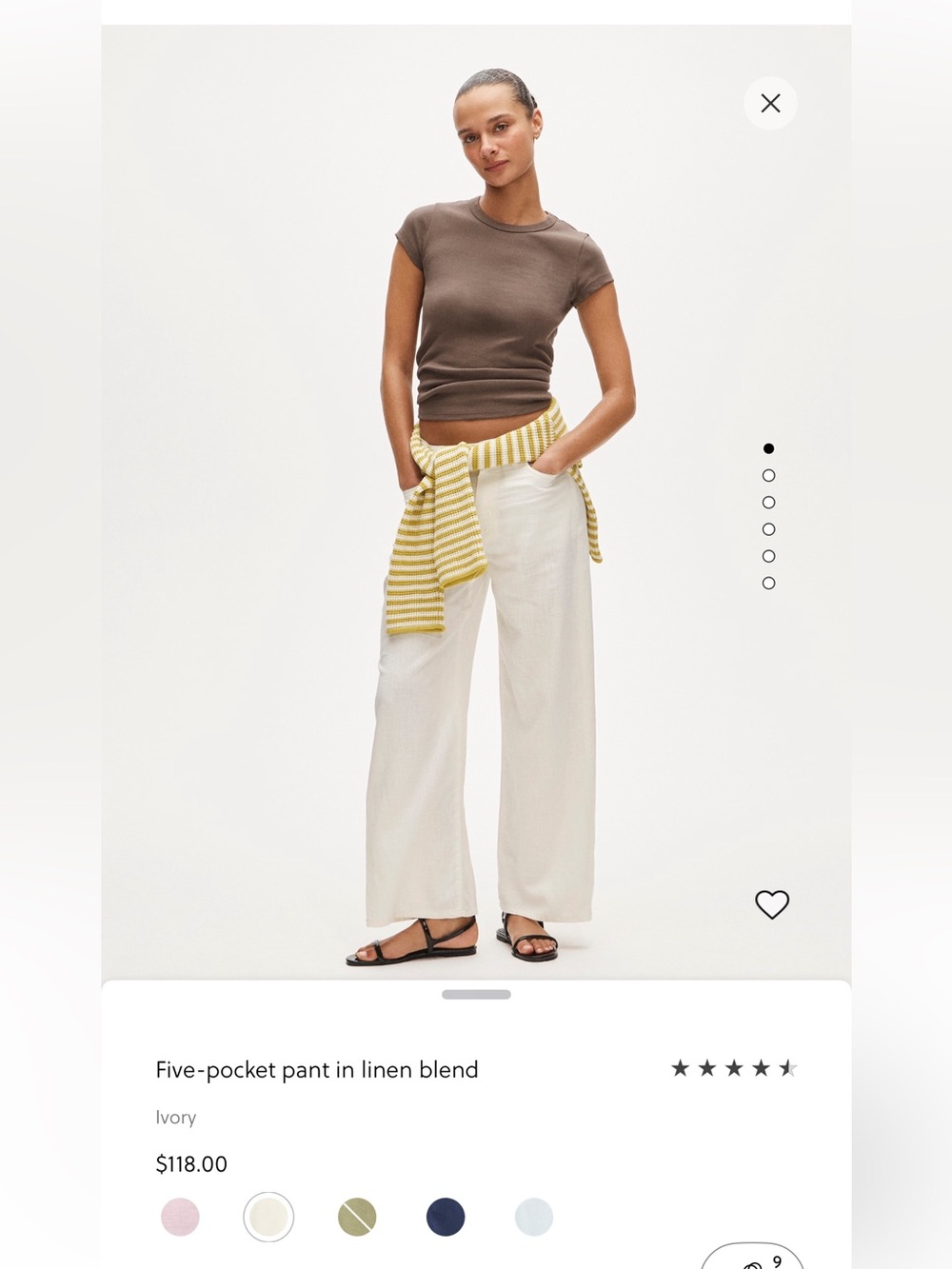 J. Crew Cream Wide-Leg Pants